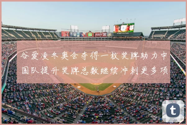 谷爱凌冬奥会夺得一枚奖牌助力中国队提升奖牌总数继续冲刺更多项目成绩